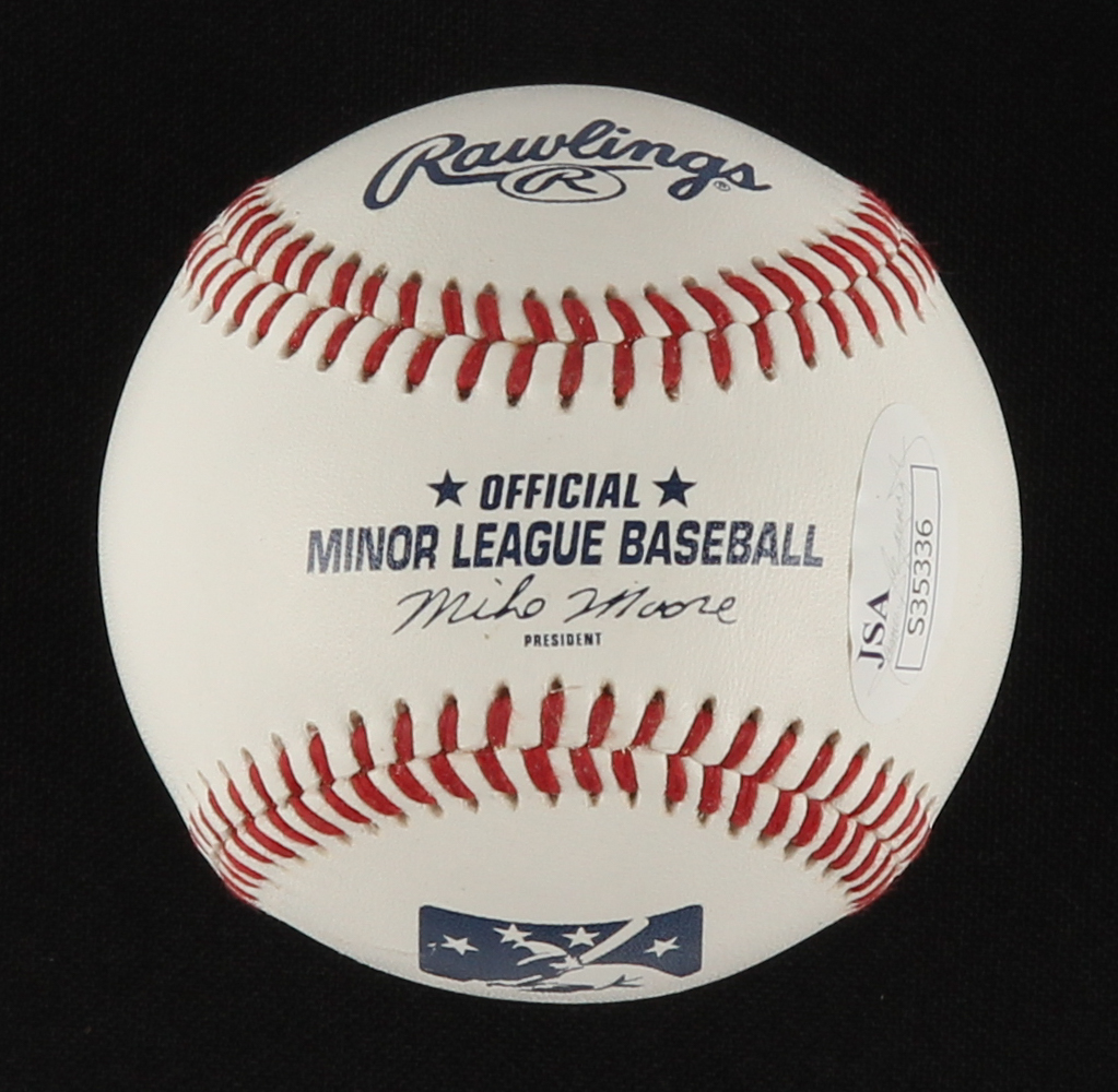 Todd Helton Signed Oml Baseball Jsa Coa Pristine Auction 