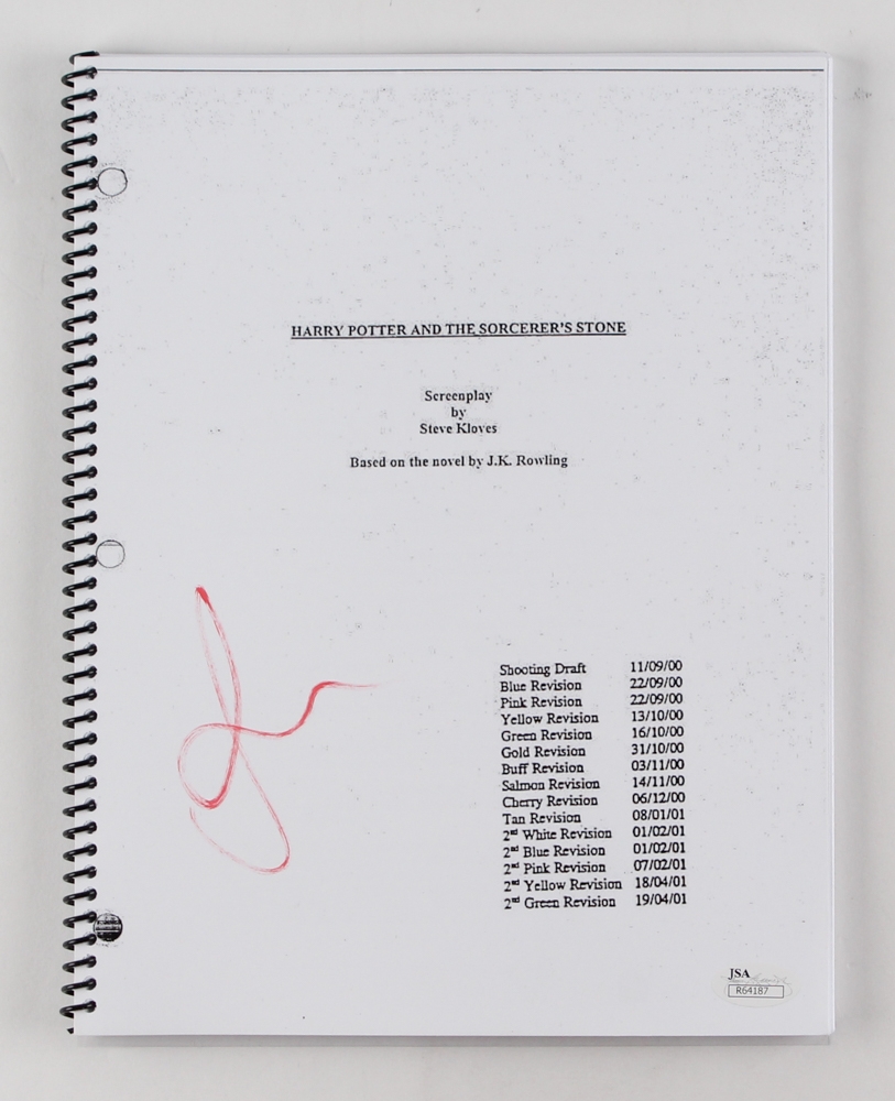 Rupert Grint Signed "Harry Potter and the Sorcerer