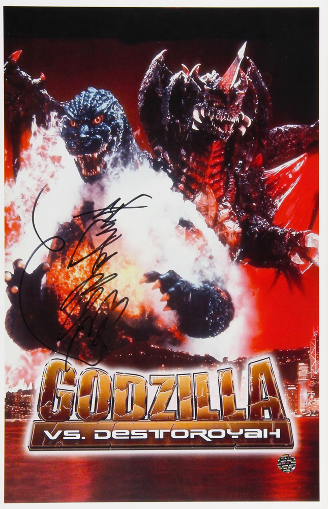 Kenpachiro Satsuma Signed "Godzilla vs. Destroyah" 11x17 Poster (Legends COA) at PristineAuction.com Kenpachiro Satsuma Signed "Godzilla vs. Destroyah" 11x17 Poster (Legends COA) at PristineAuction.com