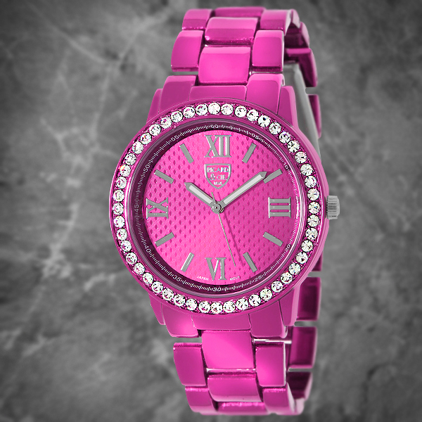 Picard & Cie Ladies Belle Watch Pink Belleville Coloured Patterned Dial Rose Gold Watch with Pink  main image 4