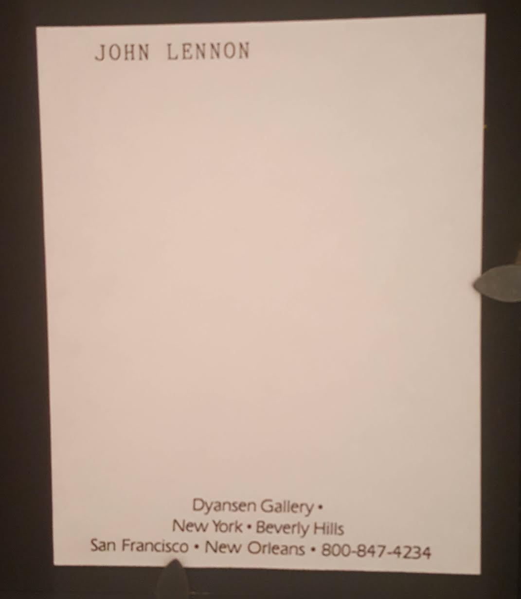 John Lennon Original Art Limited Edition 1990 "Morning Coffee" 12.5" x 15.5" Custom Framed Dyansen Gallery Promotional Serigraph (PA LOA) at PristineAuction.com John Lennon Original Art Limited Edition 1990 "Morning Coffee" 12.5" x 15.5" Custom Framed Dyansen Gallery Promotional Serigraph (PA LOA) at PristineAuction.com