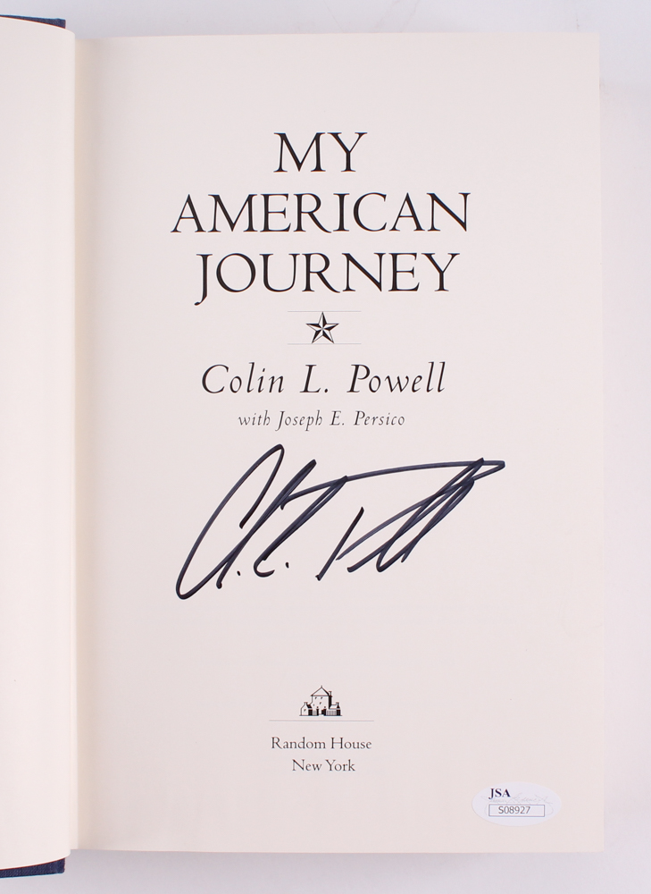 Colin Powell Signed "My American Journey" Hardcover Book (JSA COA) at PristineAuction.com Colin Powell Signed "My American Journey" Hardcover Book (JSA COA) at PristineAuction.com