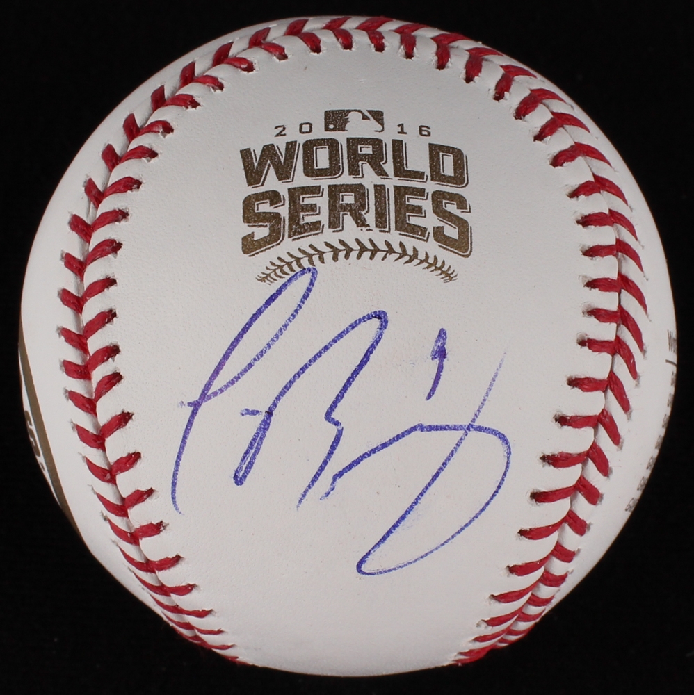 Javier Baez Signed 2016 World Series Champions Cubs Baseball (JSA COA) | Pristine Auction