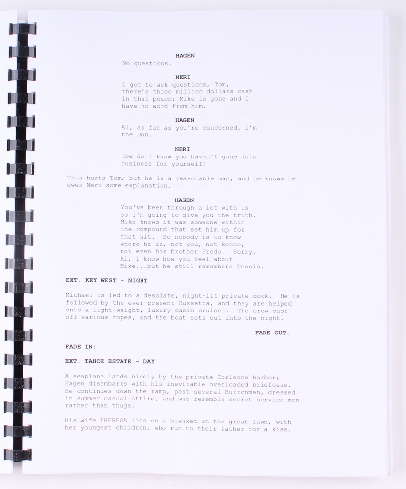 the godfather ii script the godfather ii script