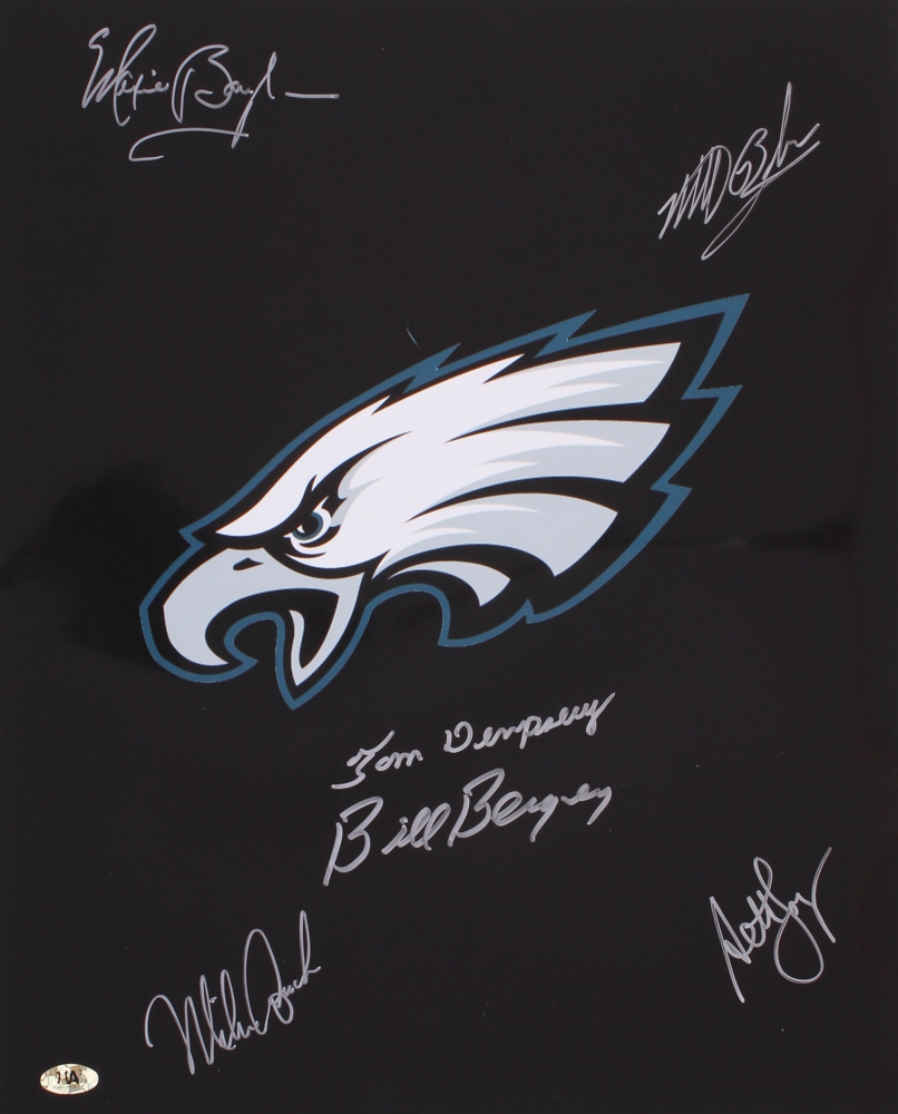 Eagles 16x20 Photo Signed By (6) with Bill Bergey, Matt Bahr, Tom