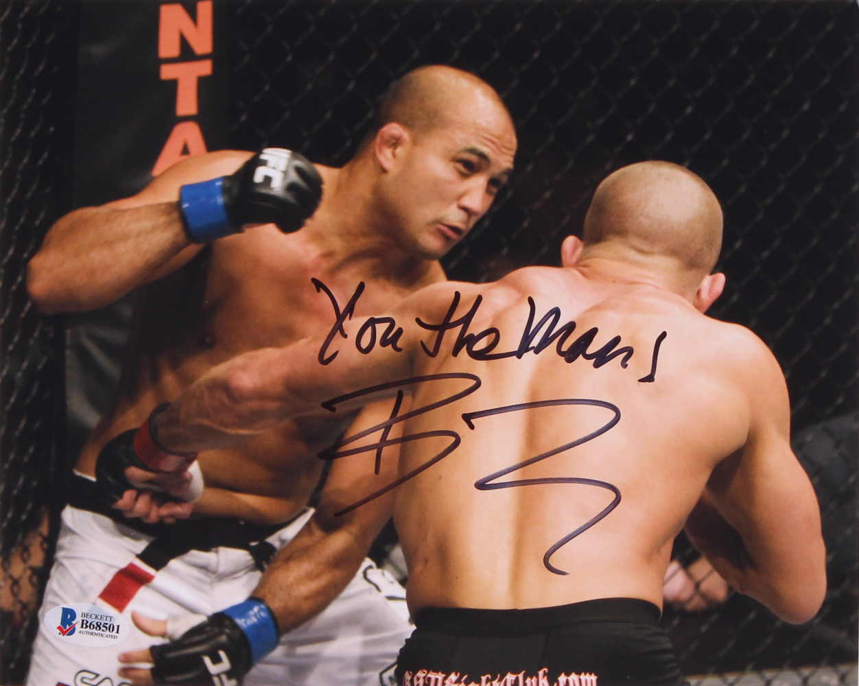 B.J. Penn Signed UFC 8x10 Photo Inscribed "You the Man" (Beckett COA) at PristineAuction.com B.J. Penn Signed UFC 8x10 Photo Inscribed "You the Man" (Beckett COA) at PristineAuction.com