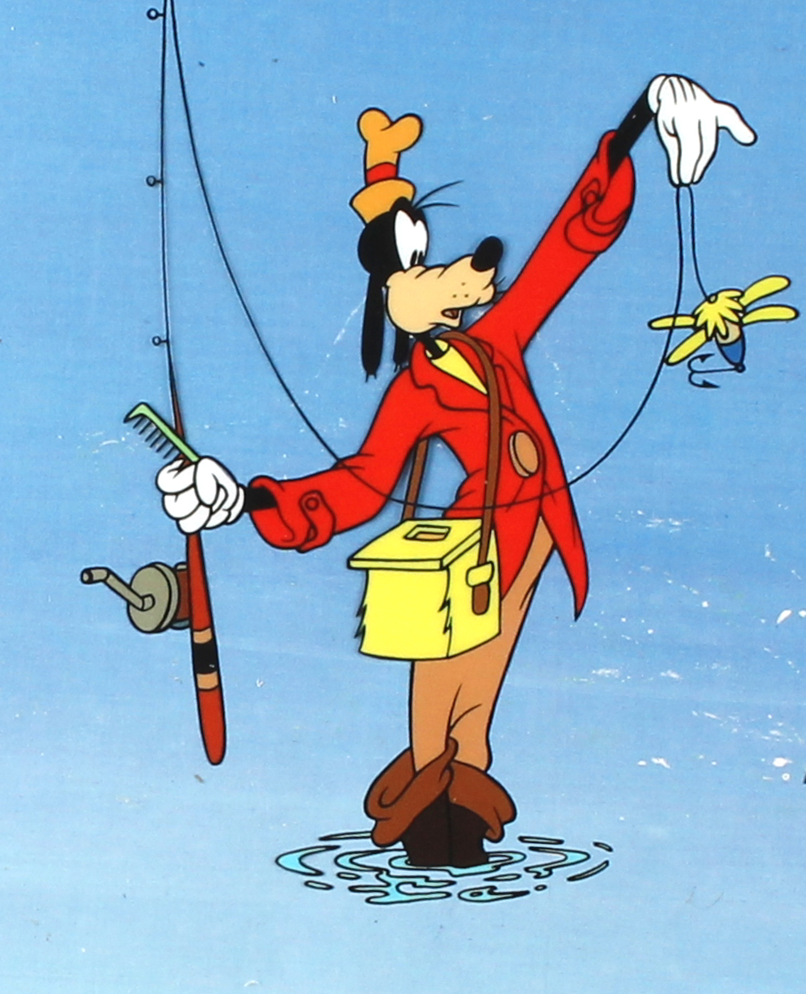 Marc Davis Signed Goofy "How To Fish" Walt Disney 16" x 19" Custom Matted Limited Edition Animation Serigraph Cel (Davis COA) at PristineAuction.com Marc Davis Signed Goofy "How To Fish" Walt Disney 16" x 19" Custom Matted Limited Edition Animation Serigraph Cel (Davis COA) at PristineAuction.com