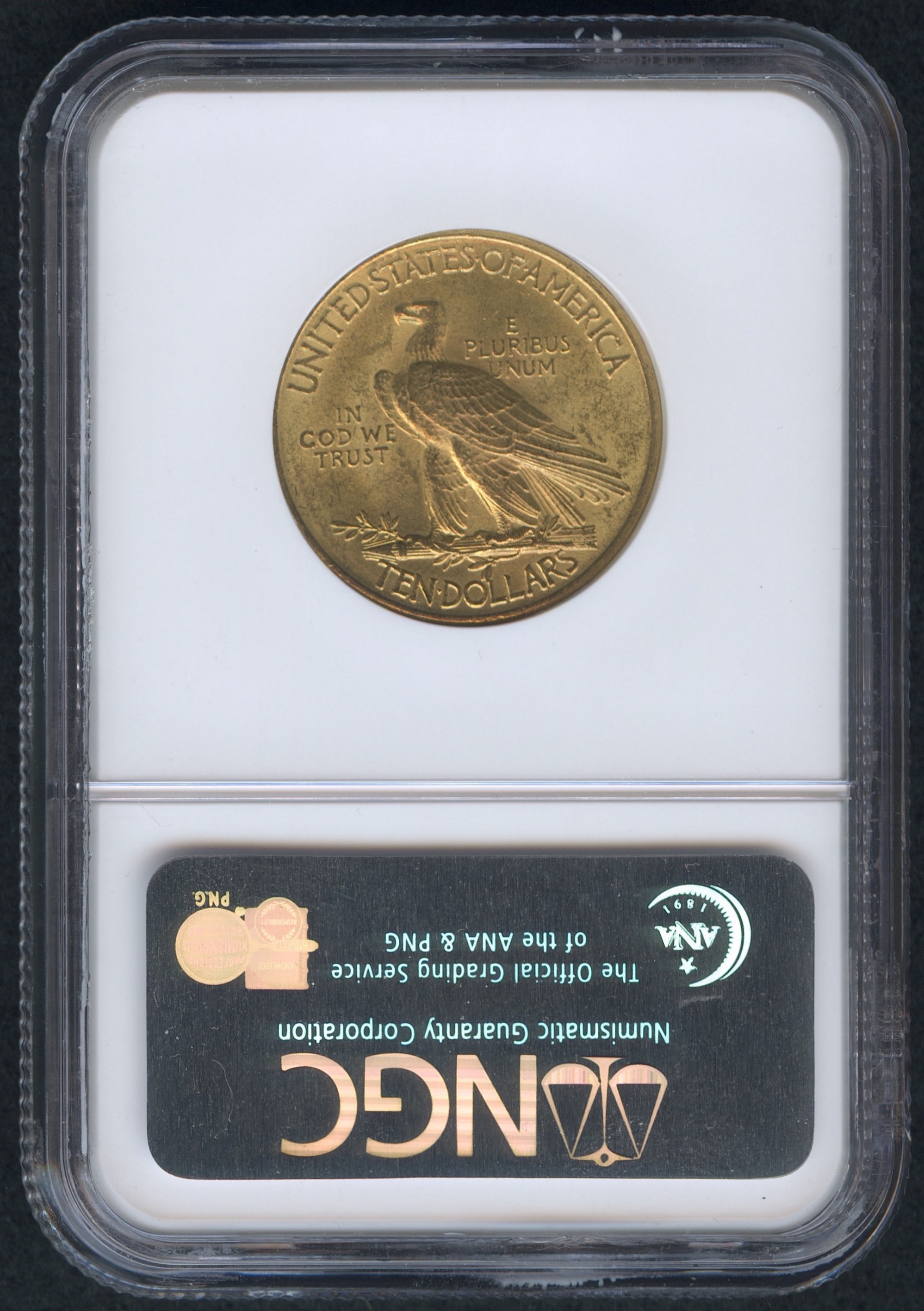 1911 $10 Ten Dollars Indian Head Eagle Gold Coin (NGC MS 62) at PristineAuction.com 1911 $10 Ten Dollars Indian Head Eagle Gold Coin (NGC MS 62) at PristineAuction.com