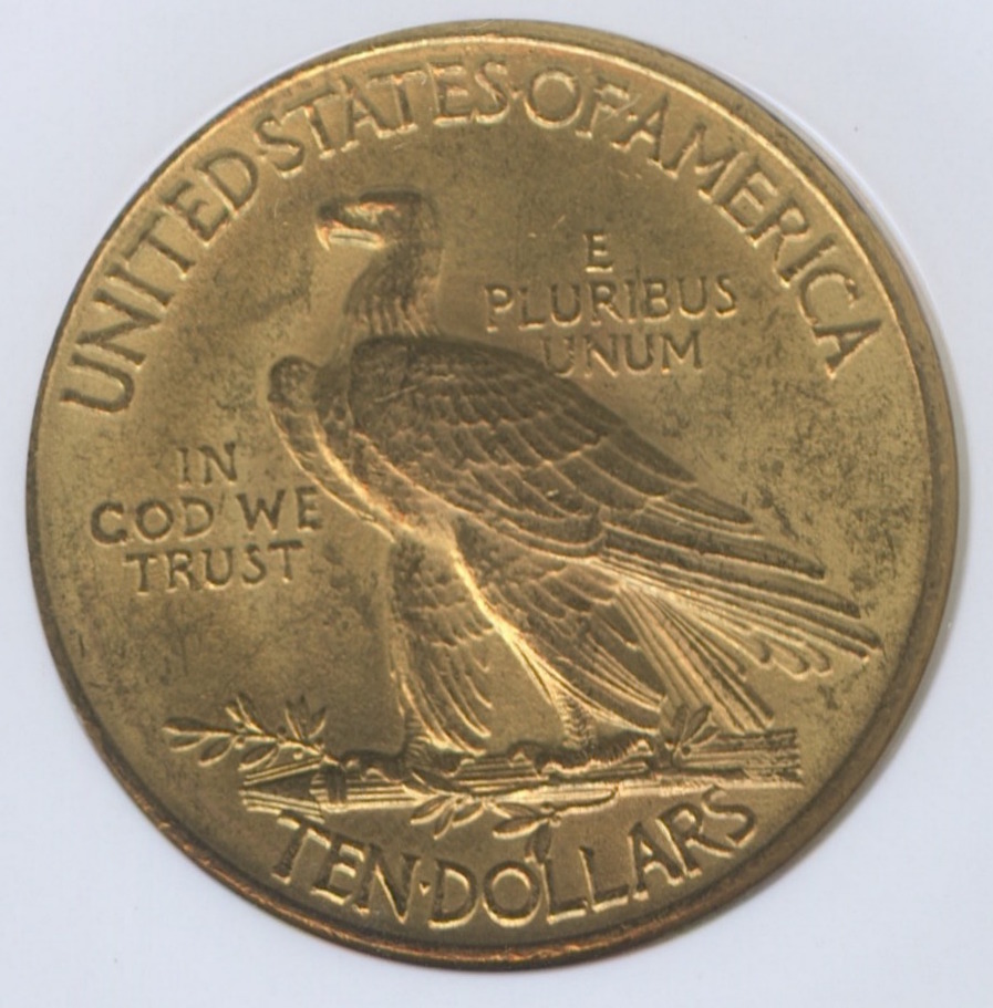 1911 $10 Ten Dollars Indian Head Eagle Gold Coin (NGC MS 62) at PristineAuction.com 1911 $10 Ten Dollars Indian Head Eagle Gold Coin (NGC MS 62) at PristineAuction.com