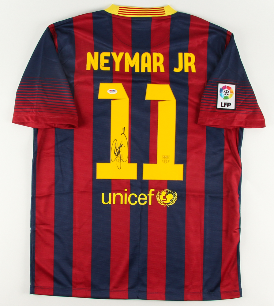 Neymar Signed Nike Barcelona Jersey (PSA LOA) at PristineAuction.com Neymar Signed Nike Barcelona Jersey (PSA LOA) at PristineAuction.com