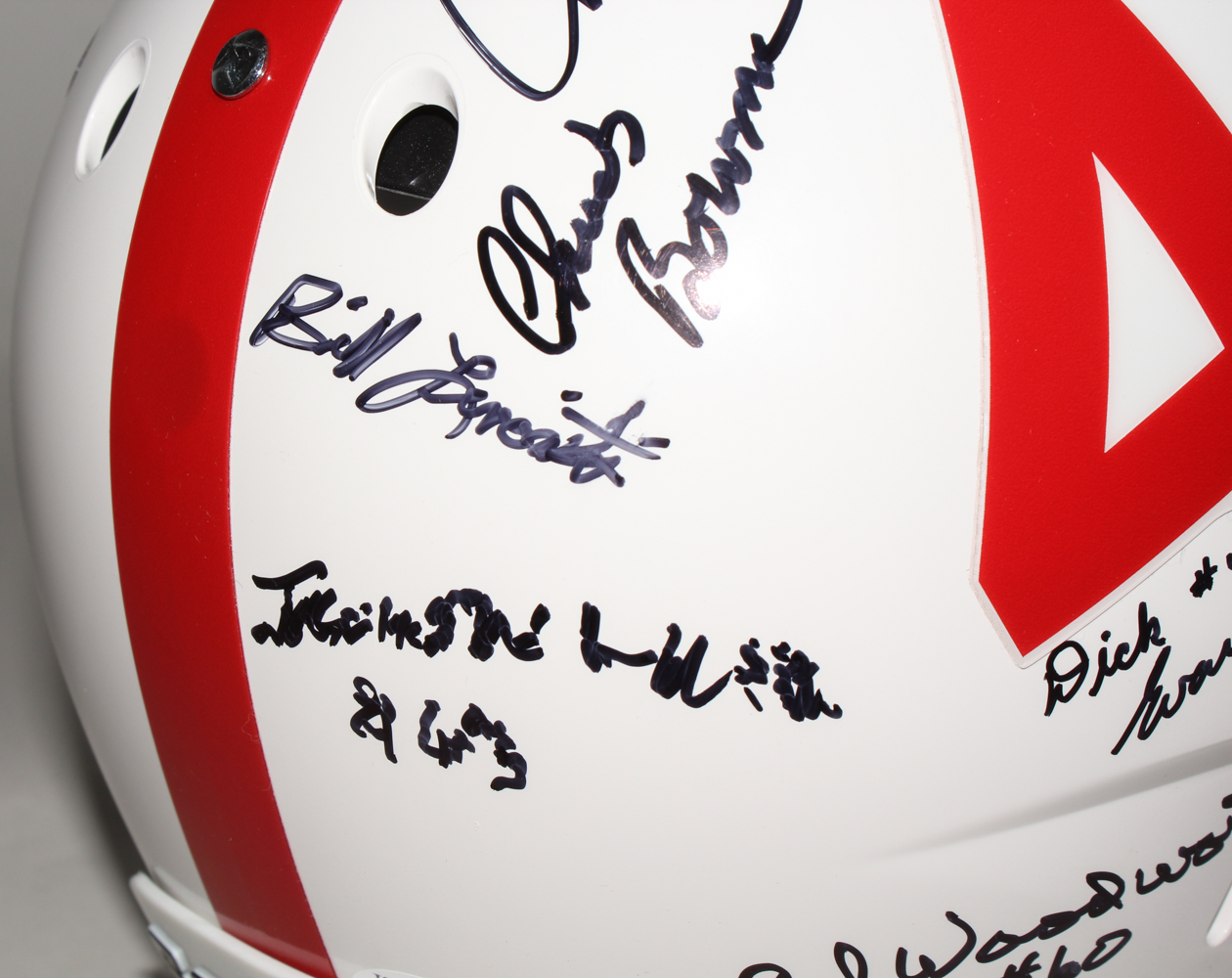 University of Oklahoma Full-Size Helmet Signed by (12) with Bill Krisher, Clendon Thomas, Jay O'Neal, Pat O'Neal, Benton O'Neal with (2) Inscriptions (JSA COA) at PristineAuction.com University of Oklahoma Full-Size Helmet Signed by (12) with Bill Krisher, Clendon Thomas, Jay O'Neal, Pat O'Neal, Benton O'Neal with (2) Inscriptions (JSA COA) at PristineAuction.com