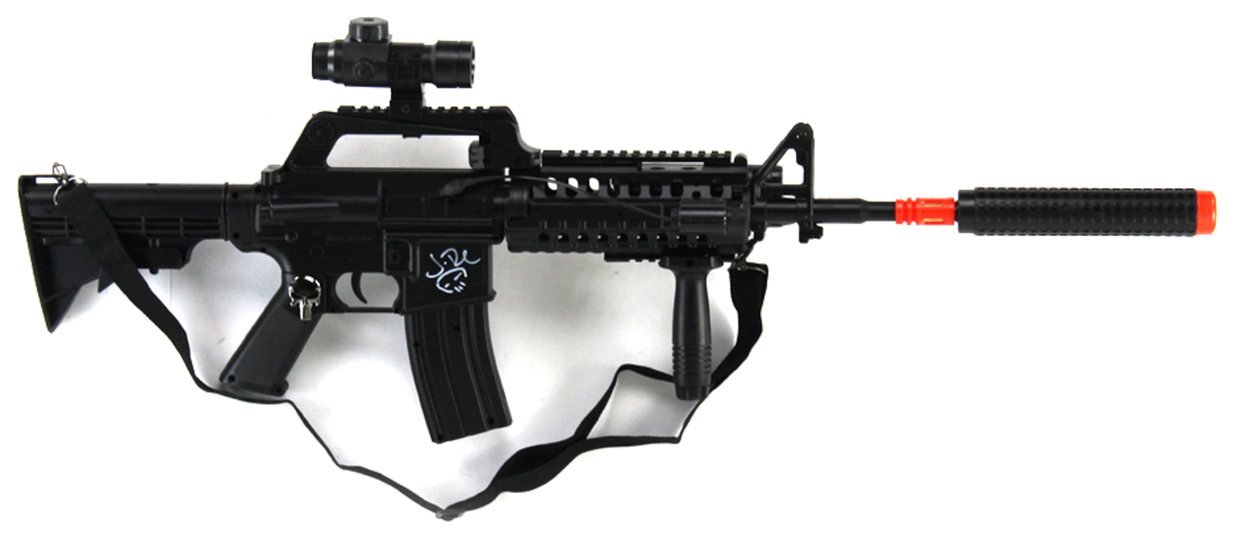 Jon Bernthal Signed Full-Size "Punisher" Replica Assault Rifle Airsoft Gun with Hand-Drawn Punisher Skull (Radtke COA) at PristineAuction.com Jon Bernthal Signed Full-Size "Punisher" Replica Assault Rifle Airsoft Gun with Hand-Drawn Punisher Skull (Radtke COA) at PristineAuction.com