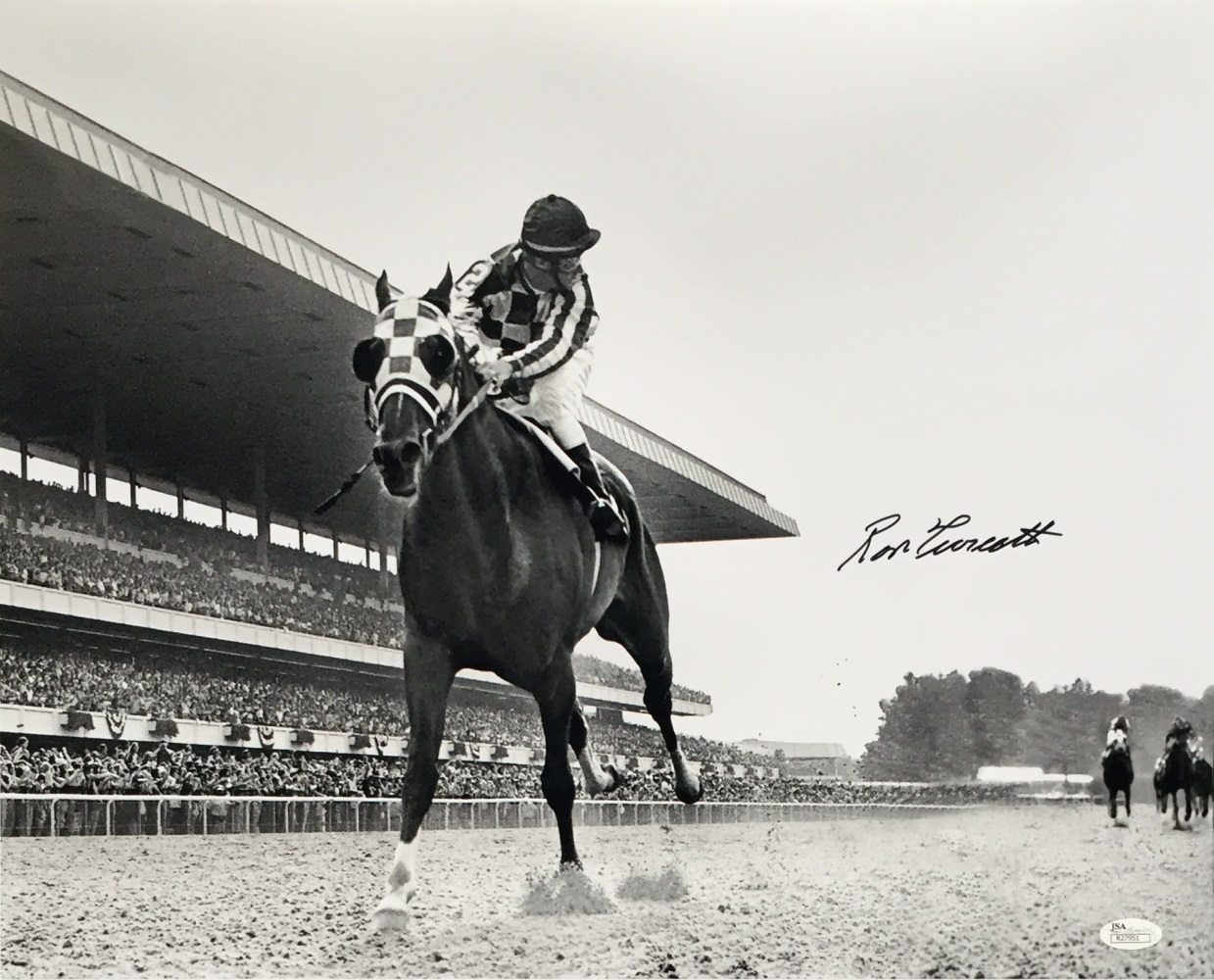 Ron Turcotte Signed Secretariat 16x20 Photo (JSA COA) at PristineAuction.com Ron Turcotte Signed Secretariat 16x20 Photo (JSA COA) at PristineAuction.com