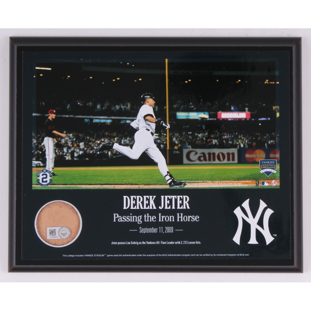 Derek Jeter "Passing the Iron Horse" 8" x 10" Photo Plaque with