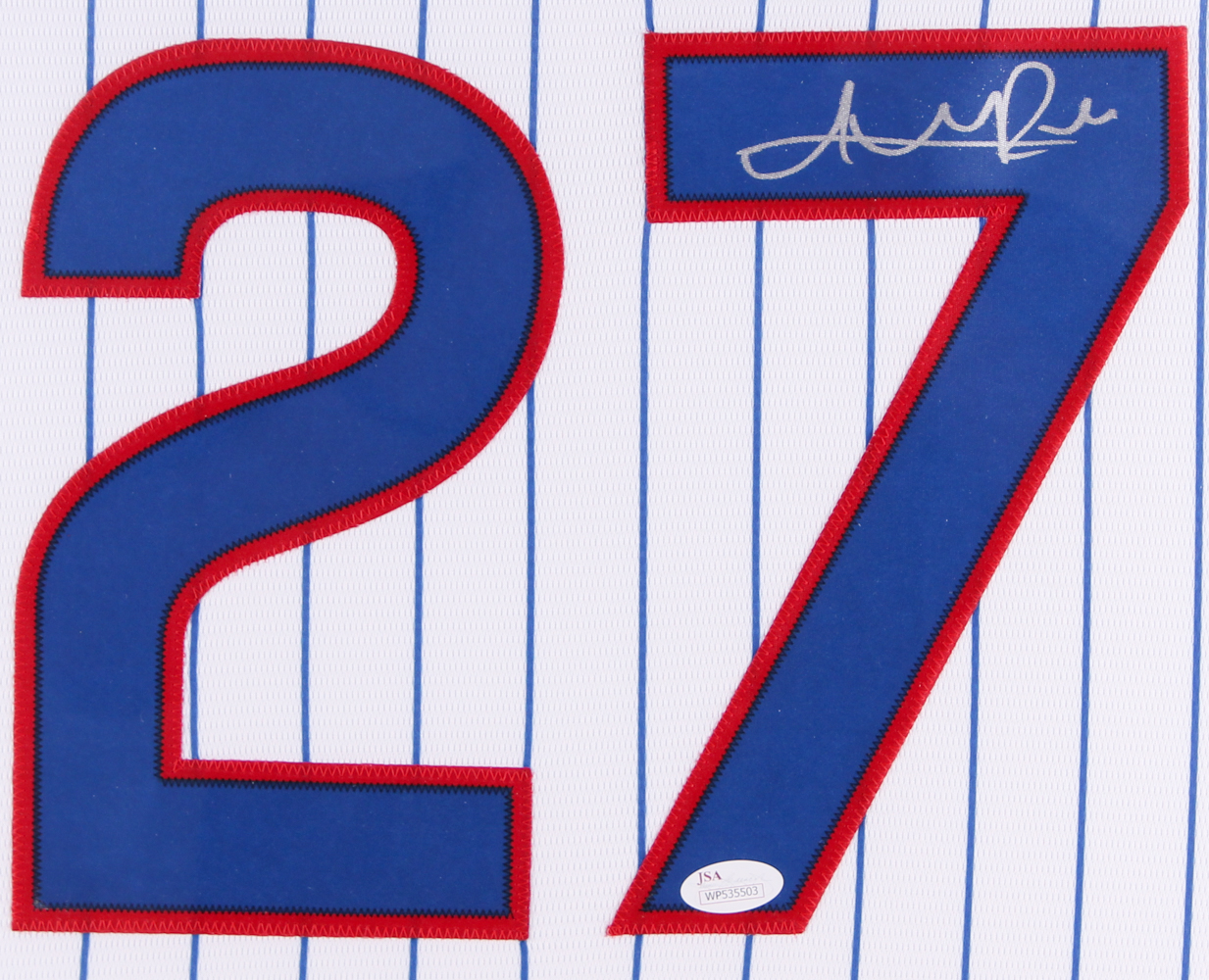 Addison Russell Signed Cubs 35" x 43" Custom Framed Jersey (JSA COA) at PristineAuction.com Addison Russell Signed Cubs 35" x 43" Custom Framed Jersey (JSA COA) at PristineAuction.com