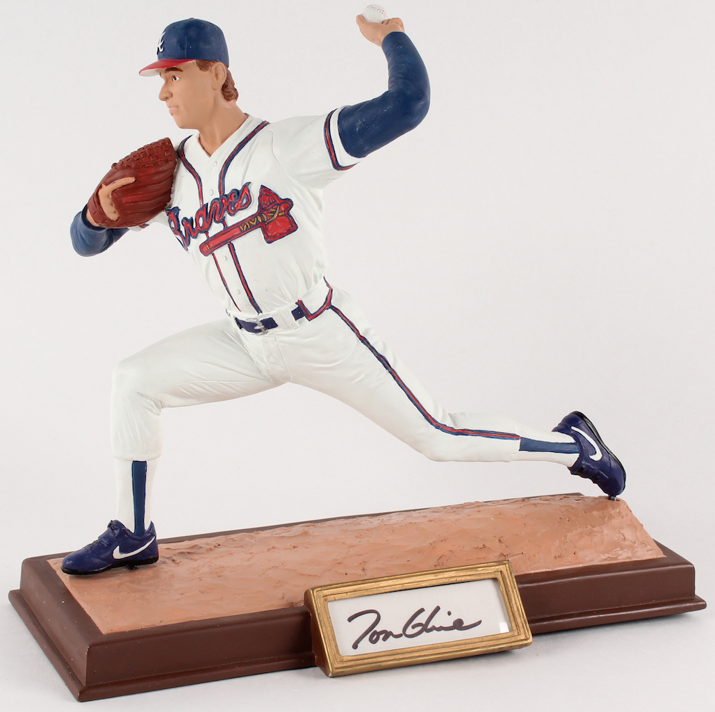 Tom Glavine Signed LE Braves Sports Impressions Porcelain Figurine (Sports Impressions COA) at PristineAuction.com Tom Glavine Signed LE Braves Sports Impressions Porcelain Figurine (Sports Impressions COA) at PristineAuction.com
