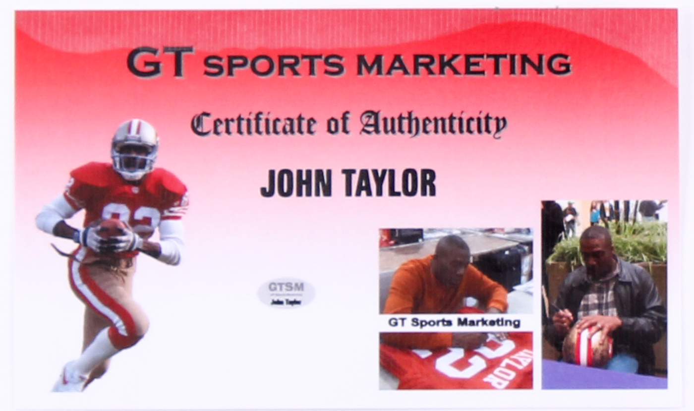 John Taylor Signed 49ers Jersey (GTSM COA & John Taylor Hologram) at PristineAuction.com John Taylor Signed 49ers Jersey (GTSM COA & John Taylor Hologram) at PristineAuction.com