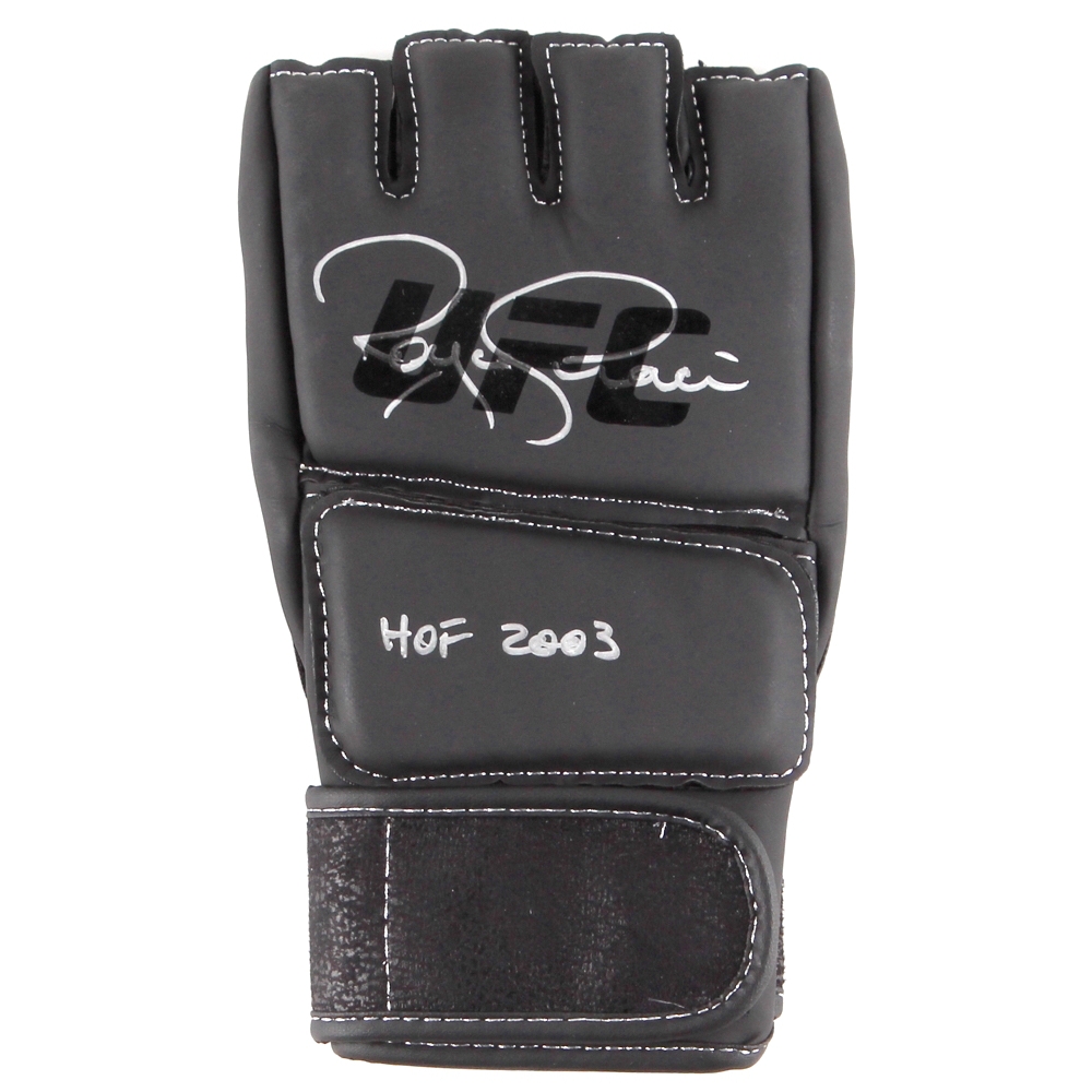 Royce Gracie Signed UFC Glove Inscribed "HOF 2003" (PA COA) Pristine