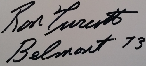 Ron Turcotte Signed Secretariat 16x20 Photo Inscribed "Belmont 73" (SI COA) at PristineAuction.com Ron Turcotte Signed Secretariat 16x20 Photo Inscribed "Belmont 73" (SI COA) at PristineAuction.com