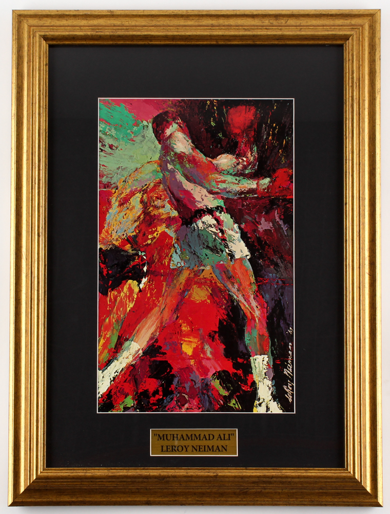 LeRoy Neiman "Muhammad Ali" 15" x 20" Custom Framed Art Print at PristineAuction.com LeRoy Neiman "Muhammad Ali" 15" x 20" Custom Framed Art Print at PristineAuction.com