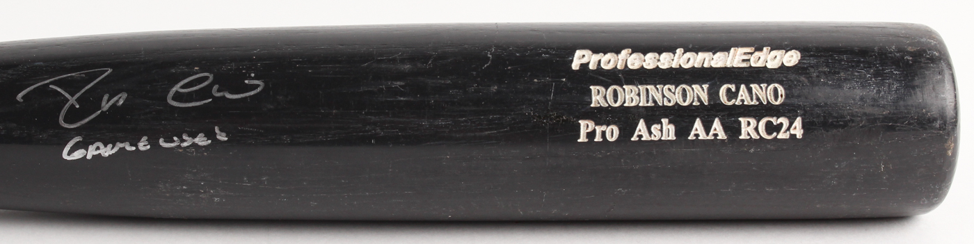 Robinson Cano Signed Game-Used SSK Model Pro Ash RC24 Baseball Bat Inscribed "Game Used" - PSA GU 7.5 (PSA LOA) at PristineAuction.com Robinson Cano Signed Game-Used SSK Model Pro Ash RC24 Baseball Bat Inscribed "Game Used" - PSA GU 7.5 (PSA LOA) at PristineAuction.com