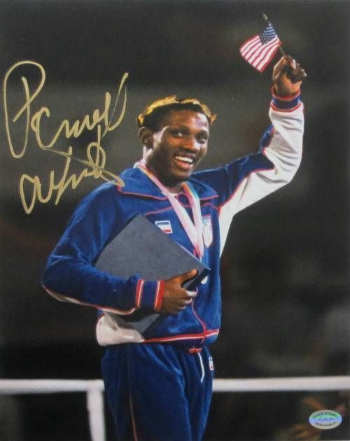 Pernell Whitaker Signed Boxing Olympic Gold 8x10 Photo (SI Hologram) at PristineAuction.com Pernell Whitaker Signed Boxing Olympic Gold 8x10 Photo (SI Hologram) at PristineAuction.com