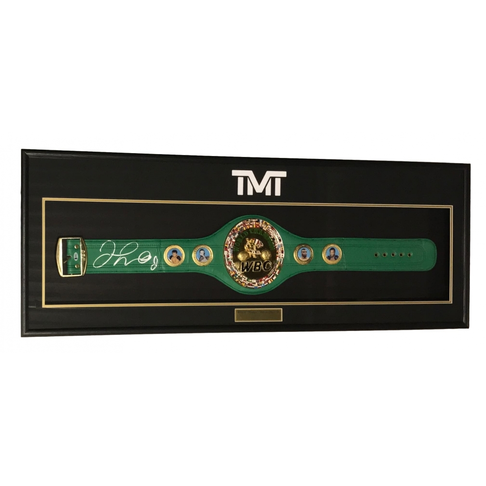 Floyd Mayweather Jr. Signed 21" x 58" x 4" Boxing Championshp Belt