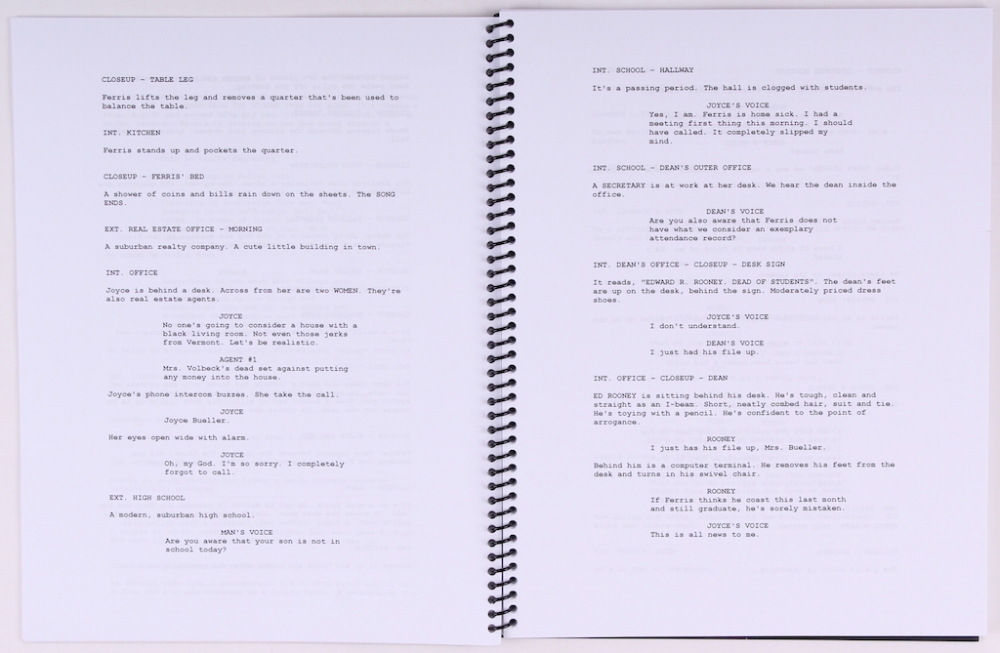 Ferris Bueller S Day Off Script Matthew Broderick Signed "Ferris Bueller's Day Off" Full Script (Jsa Coa) |  Pristine Auction