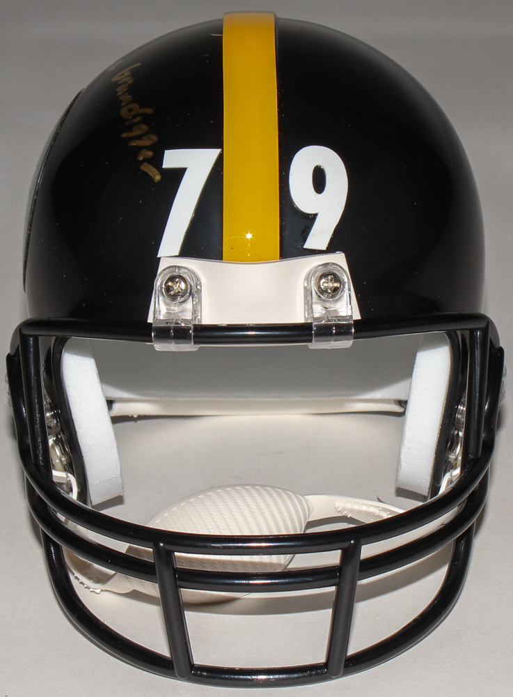 Javon Hargrave Signed Steelers Mini-Helmet Inscribed "AKA Grave Digger" (TSE COA) at PristineAuction.com Javon Hargrave Signed Steelers Mini-Helmet Inscribed "AKA Grave Digger" (TSE COA) at PristineAuction.com