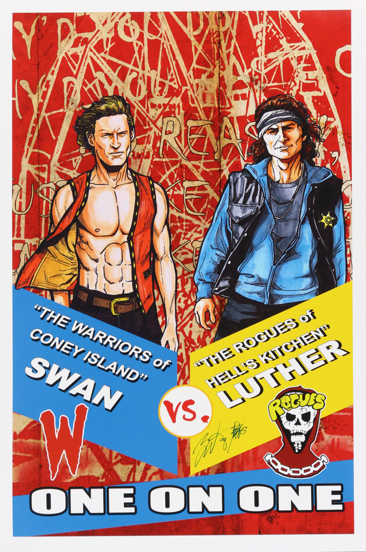 Brian Kong Signed 'The Warriors vs The Rogues-One on One' 12" x 18" Lithograph (PA LOA) at PristineAuction.com Brian Kong Signed 'The Warriors vs The Rogues-One on One' 12" x 18" Lithograph (PA LOA) at PristineAuction.com