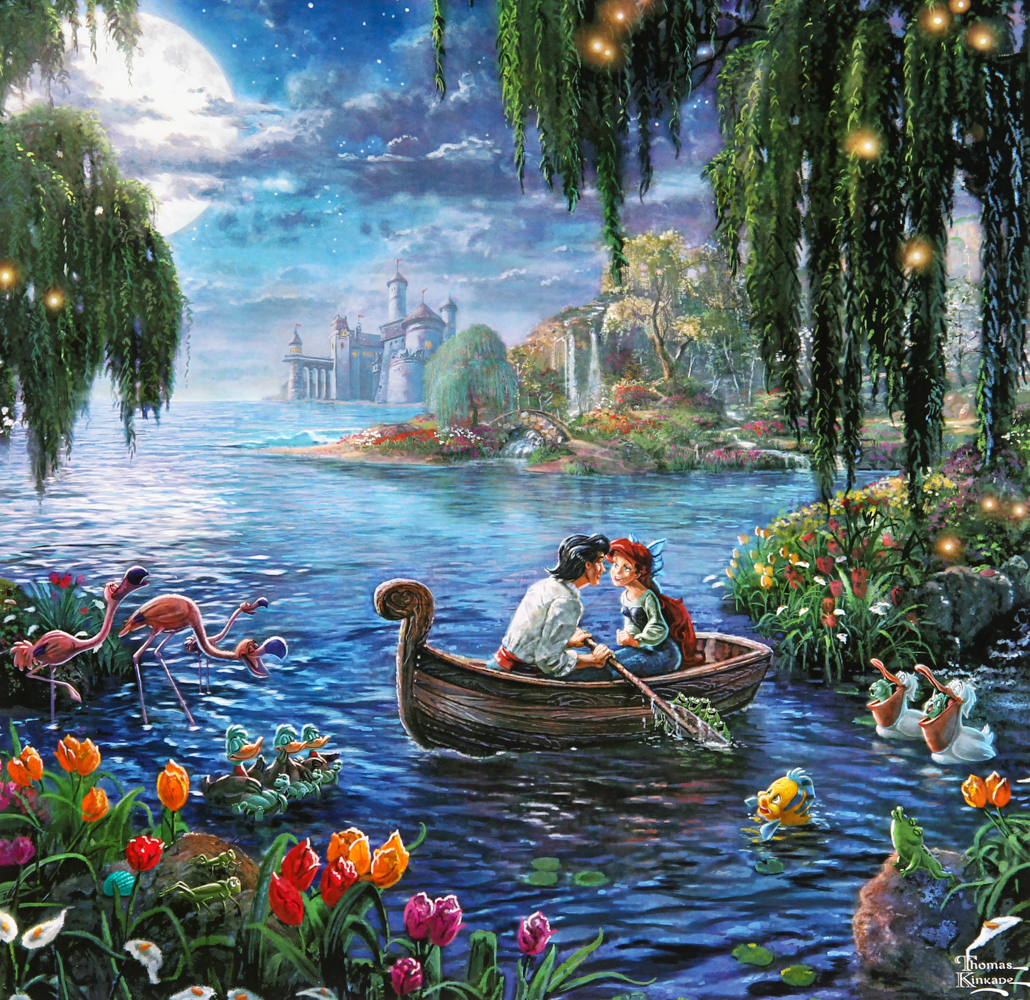 Thomas Kinkade "The Little Mermaid II " 12" x 12" Fine Art Print at PristineAuction.com Thomas Kinkade "The Little Mermaid II " 12" x 12" Fine Art Print at PristineAuction.com