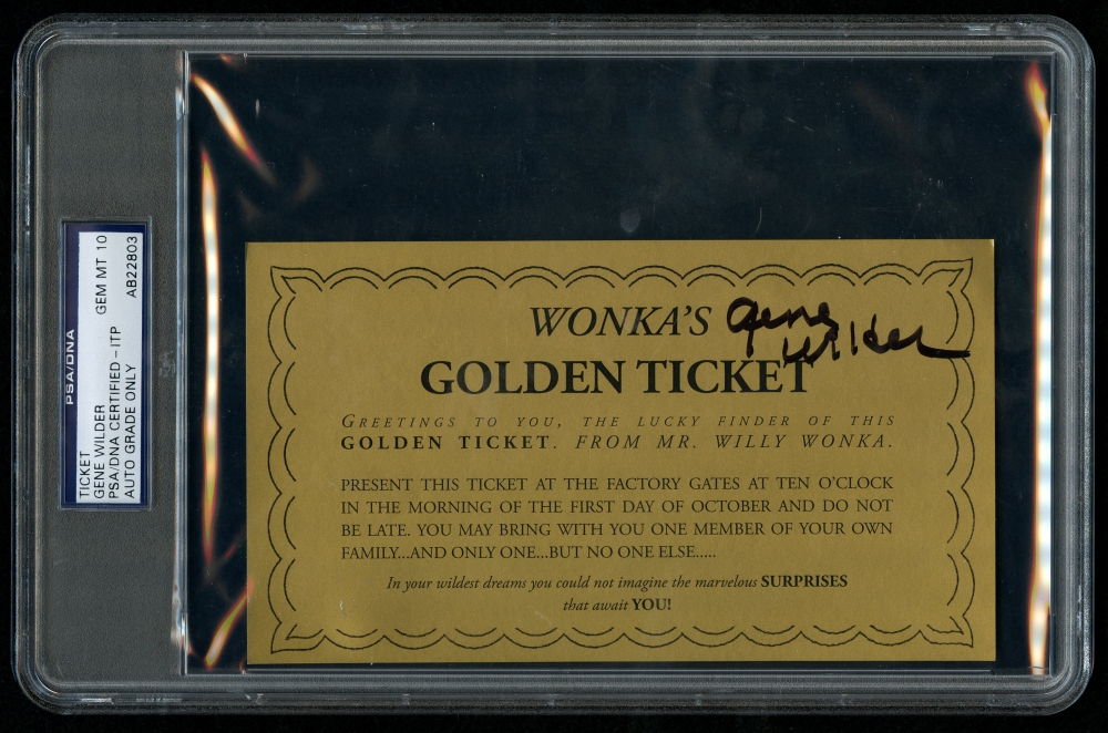 Gene Wilder Signed Willy Wonka & the Chocolate Factory "Wonka's Golden 