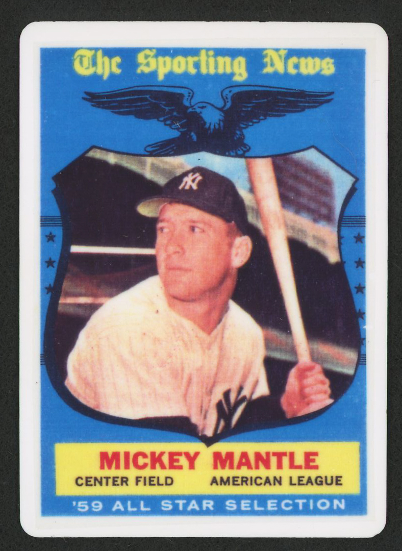 1959 Topps #564 Mickey Mantle All-Star LE Replica Porcelain Baseball Card at PristineAuction.com 1959 Topps #564 Mickey Mantle All-Star LE Replica Porcelain Baseball Card at PristineAuction.com