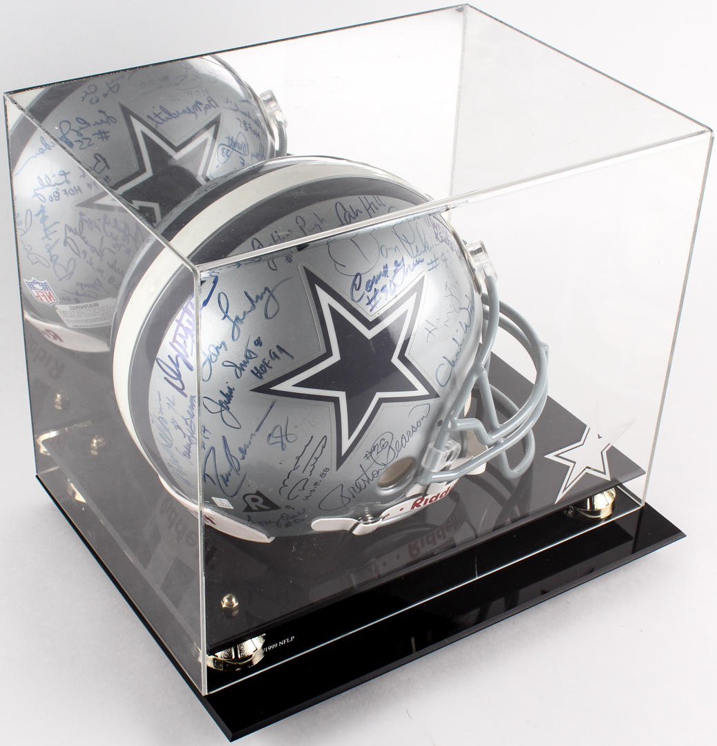 Dallas Cowboys Full Size Helmet Signed by (32) with Tom Landry, Tony Dorsett, Mike Ditka, Roger Staubach, Bob Lilly, Mel Renfro, Ed "Too Tall" Jones (JSA ALOA) at PristineAuction.com Dallas Cowboys Full Size Helmet Signed by (32) with Tom Landry, Tony Dorsett, Mike Ditka, Roger Staubach, Bob Lilly, Mel Renfro, Ed "Too Tall" Jones (JSA ALOA) at PristineAuction.com