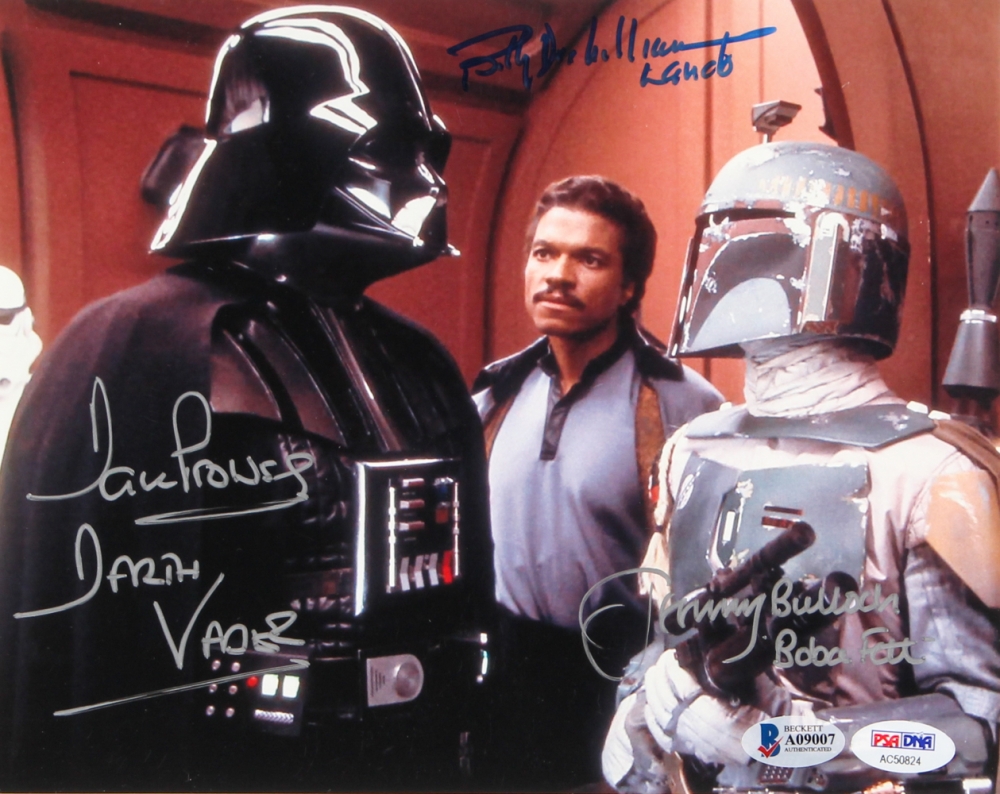 STAR WARS cast David Prowse Jeremy Bulloch signed autographed photo COA Hologram main image 1