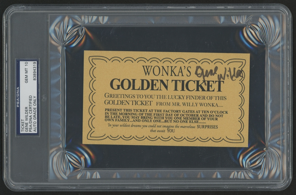 Gene Wilder Signed Willy Wonka & the Chocolate Factory "Wonka's Golden 