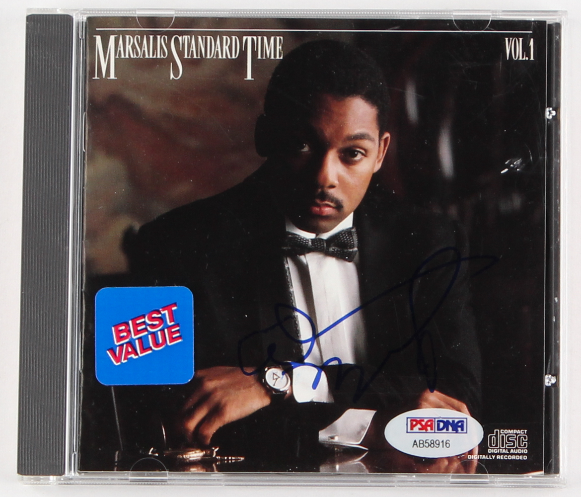 Wynton Marsalis Signed "Marsalis Standard Time Vol. 1" CD Album Cover (PSA COA) at PristineAuction.com Wynton Marsalis Signed "Marsalis Standard Time Vol. 1" CD Album Cover (PSA COA) at PristineAuction.com