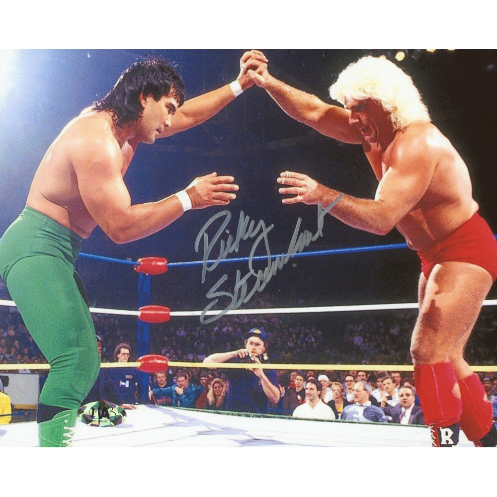 Ricky Steamboat Signed 8x10 Photo (MAB) Pristine Auction