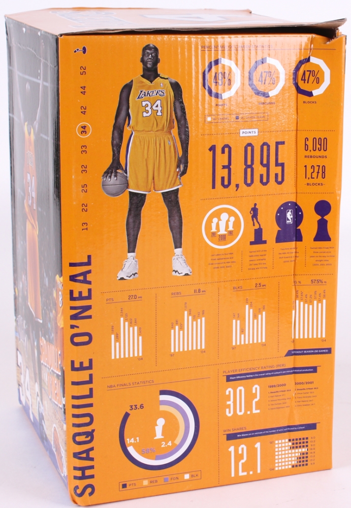 Shaquille O'Neal Lakers Staples Center Replica Statue in Original Box