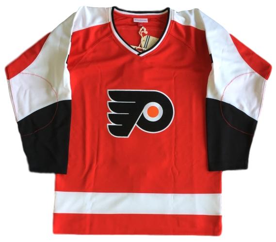 Bernie Parent Signed Flyers Mitchell & Ness Jersey Inscribed "HOF 84" & "2x SC Champs" (JSA COA & SI Hologram) at PristineAuction.com Bernie Parent Signed Flyers Mitchell & Ness Jersey Inscribed "HOF 84" & "2x SC Champs" (JSA COA & SI Hologram) at PristineAuction.com