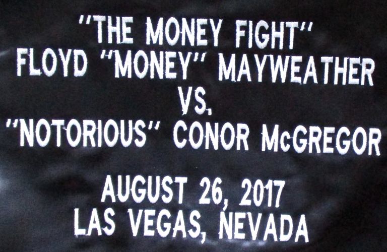 Floyd Mayweather Jr. Signed "McGregor vs Money Fight" Black Boxing Trunks (Beckett COA) at PristineAuction.com Floyd Mayweather Jr. Signed "McGregor vs Money Fight" Black Boxing Trunks (Beckett COA) at PristineAuction.com