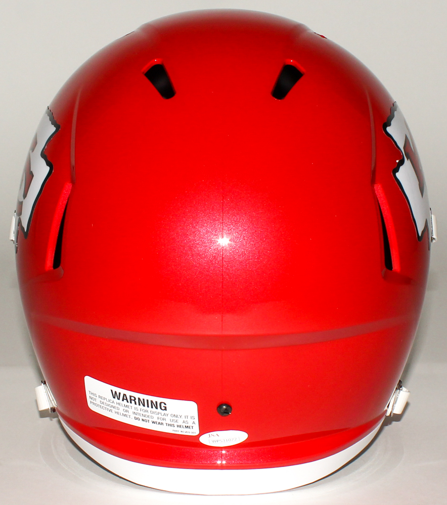 Travis Kelce Signed Chiefs Full-Size Speed Helmet (JSA COA) at PristineAuction.com Travis Kelce Signed Chiefs Full-Size Speed Helmet (JSA COA) at PristineAuction.com