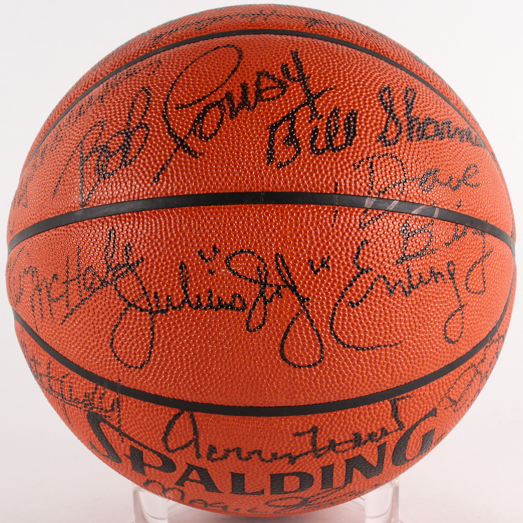 NBA HOF Official NBA Game Ball Signed by (25) with Julius Erving, Jerry West, Magic Johnson, Walt Frazier, Oscar Roberston, Earl Monroe, Gail Goodrich, Isiah Thomas (JSA ALOA) at PristineAuction.com NBA HOF Official NBA Game Ball Signed by (25) with Julius Erving, Jerry West, Magic Johnson, Walt Frazier, Oscar Roberston, Earl Monroe, Gail Goodrich, Isiah Thomas (JSA ALOA) at PristineAuction.com