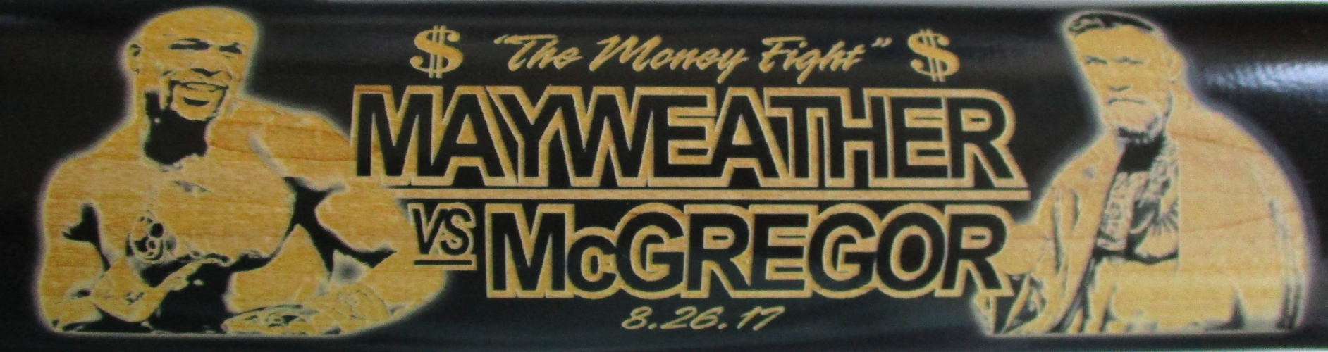 Floyd Mayweather Jr. Signed Cooperstown "The Money Fight" McGregor vs Mayweather Baseball Bat (Beckett COA) at PristineAuction.com Floyd Mayweather Jr. Signed Cooperstown "The Money Fight" McGregor vs Mayweather Baseball Bat (Beckett COA) at PristineAuction.com