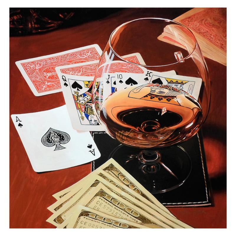 Nobu Haihara Signed "Ace High" Limited Edition 20x20 Canvas at PristineAuction.com Nobu Haihara Signed "Ace High" Limited Edition 20x20 Canvas at PristineAuction.com