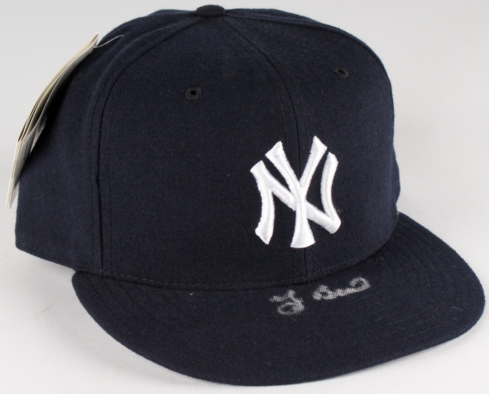 Yogi Berra Signed Yankees New Era Fitted Hat with Display Case (JSA COA