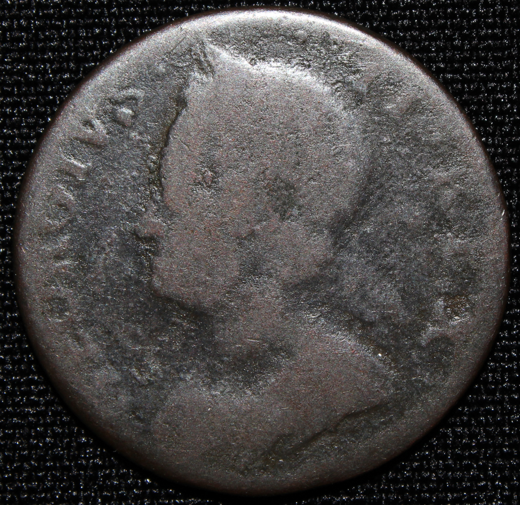 1749 GEORGIVS II REX. Colonial Half-Penny at PristineAuction.com 1749 GEORGIVS II REX. Colonial Half-Penny at PristineAuction.com