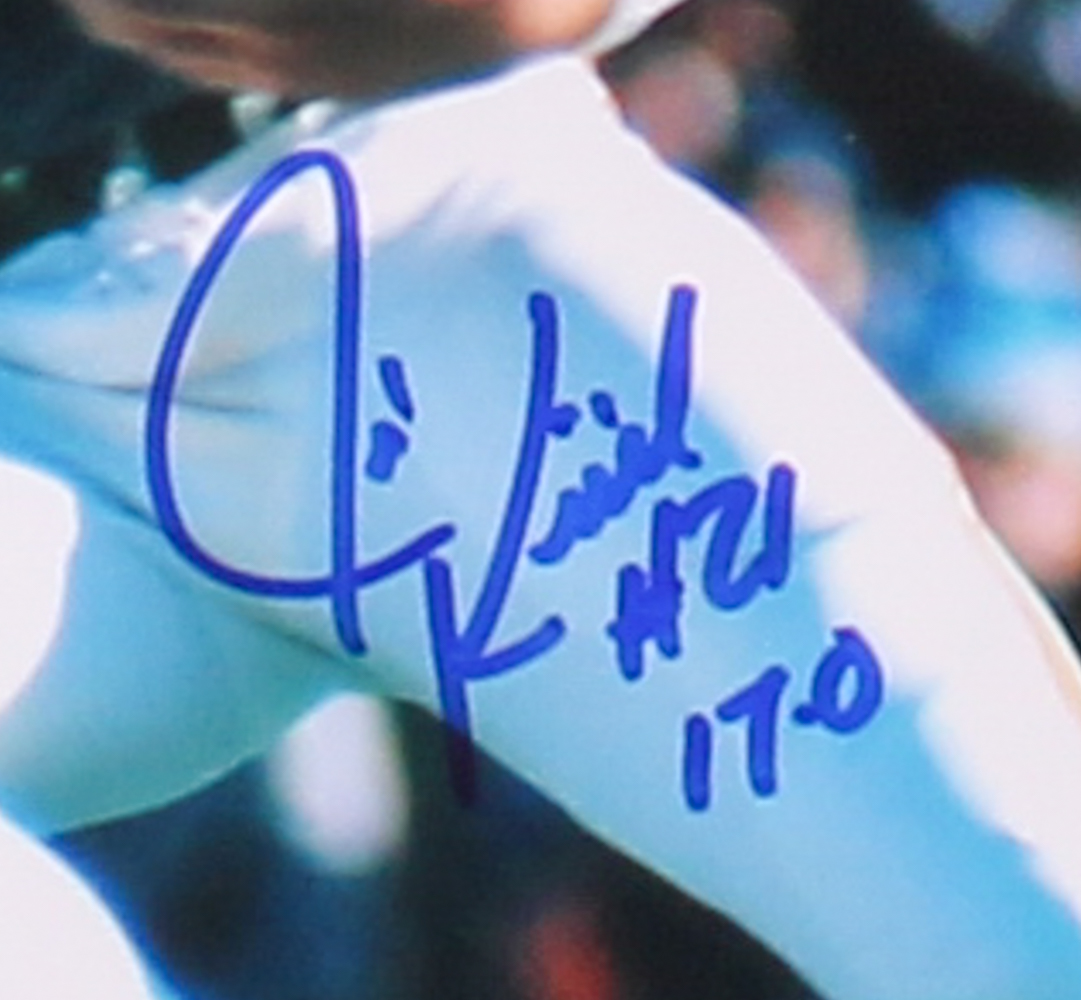 Lot of (4) Signed Dolphins 8x10 Photos with Jim Kiick, Charlie Babb, Bob Kuechenberg & Mike Kolen Inscribed "17-0" & "Captain Crunch" (SOP COA) at PristineAuction.com Lot of (4) Signed Dolphins 8x10 Photos with Jim Kiick, Charlie Babb, Bob Kuechenberg & Mike Kolen Inscribed "17-0" & "Captain Crunch" (SOP COA) at PristineAuction.com