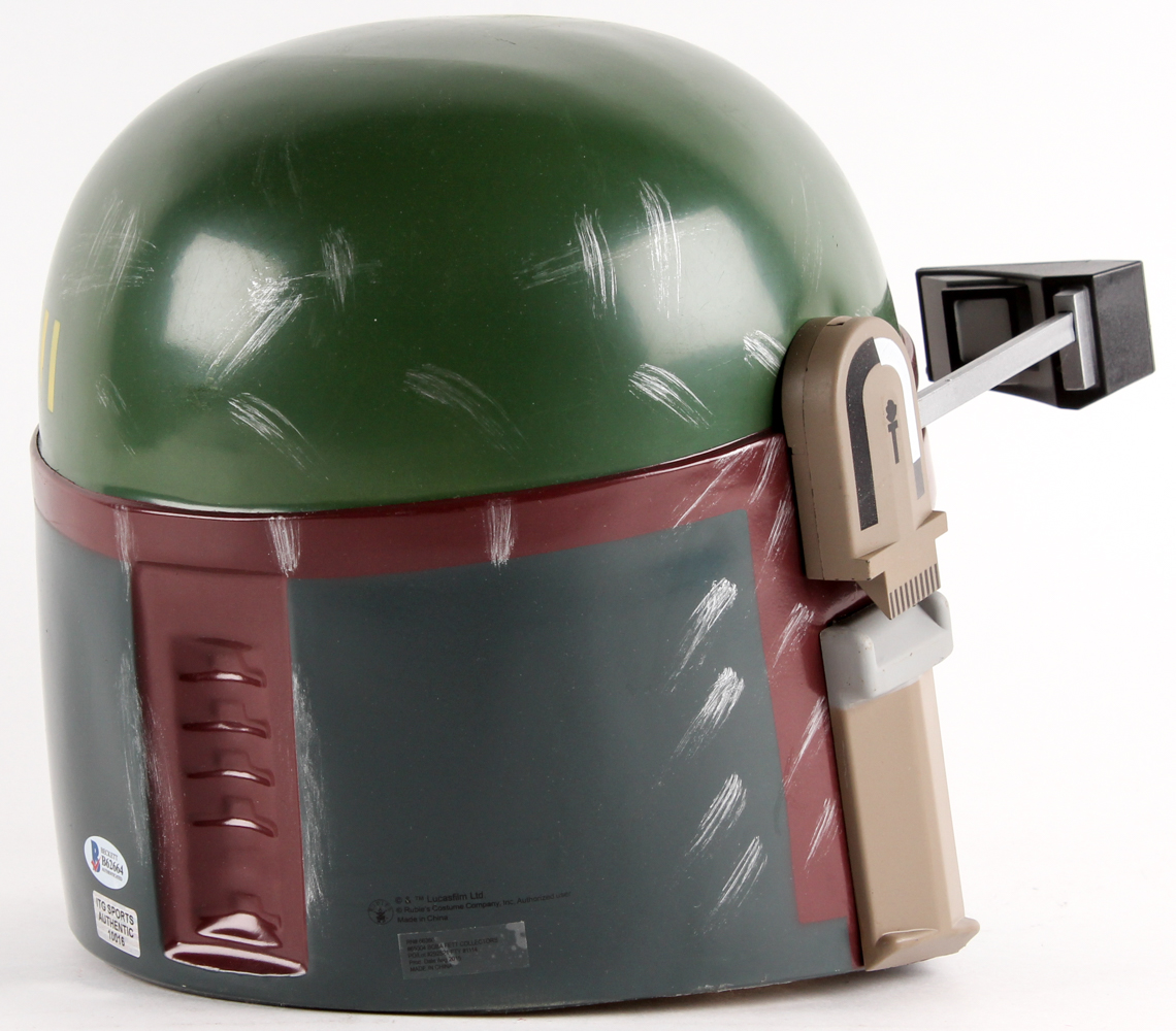 Jeremy Bulloch Signed Star Wars "Boba Fett" Full-Size Deluxe Edition Star Wars Helmet Inscribed "Boba Fett" (Beckett COA) at PristineAuction.com Jeremy Bulloch Signed Star Wars "Boba Fett" Full-Size Deluxe Edition Star Wars Helmet Inscribed "Boba Fett" (Beckett COA) at PristineAuction.com