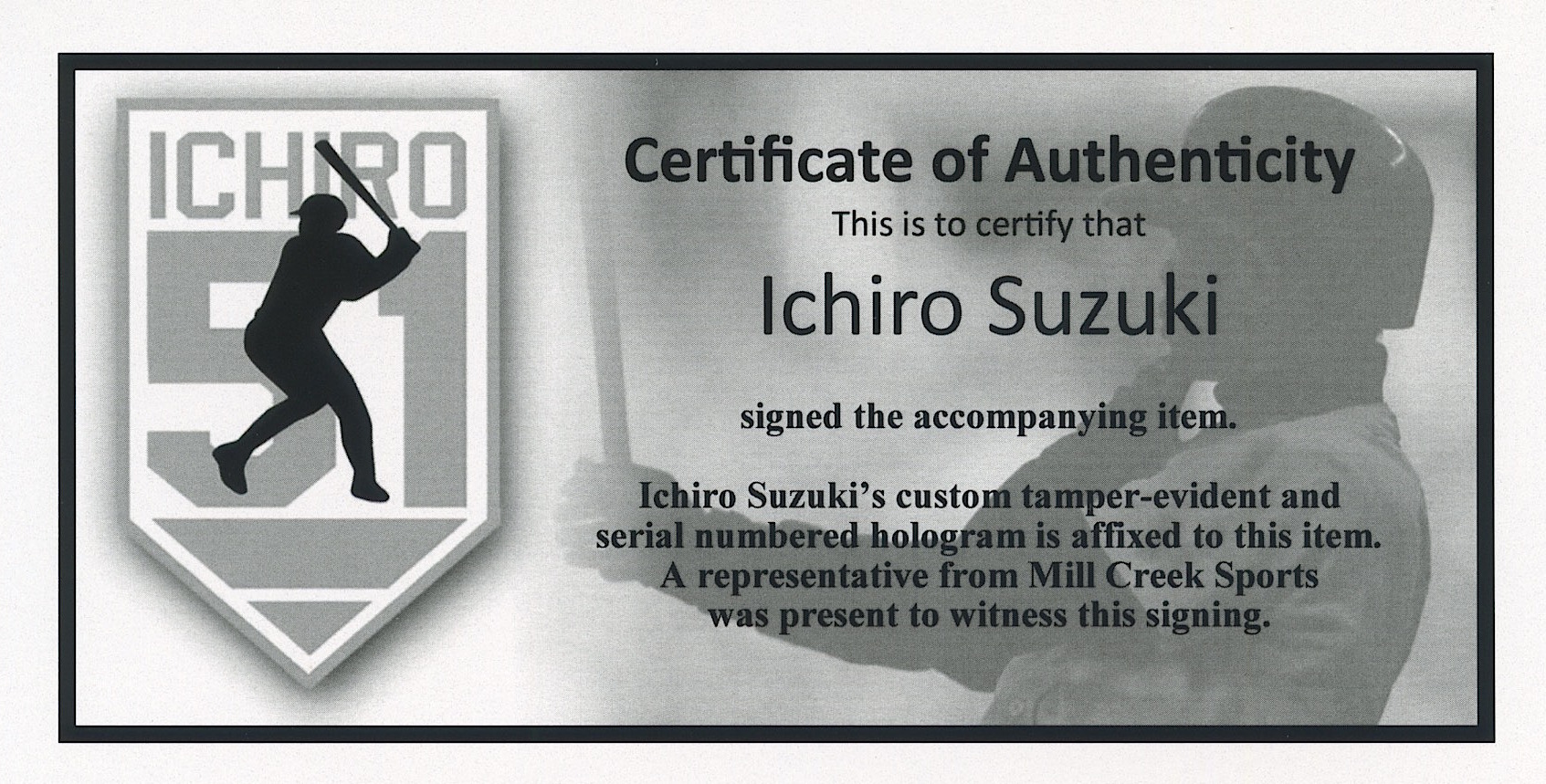 Ichiro Suzuki Signed Mariners 8x10 Photo (Ichiro Hologram & COA) at PristineAuction.com Ichiro Suzuki Signed Mariners 8x10 Photo (Ichiro Hologram & COA) at PristineAuction.com